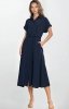 Nife S270 koszulowa sukienka midi granatowa